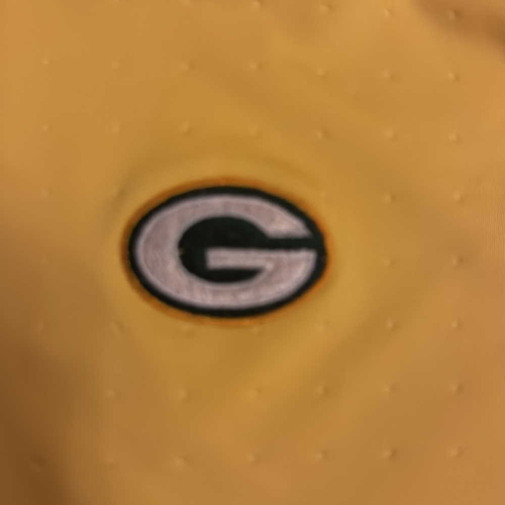 NIKE GREEN BAY PACKERS WOMENS YELLOW ZIP POLO SIZE L - Picture 4 of 4